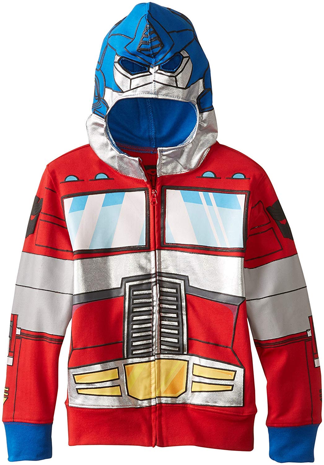 Optimus Prime Big Boys' Character Hoodie, Red, Medium