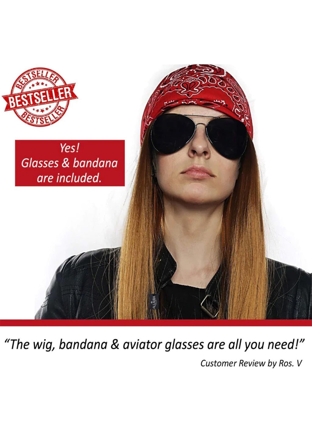 ALLAURA Compatible with Sonny Bono Wig – 60s 70s Men’s Short Brown Wig + Mustache for Hippie, Singer, TV Star, Cop, Detective Costumes – Liberty Duo, Limu & Doug, Uncle Rico, Retro Halloween Outfit