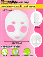 Liokoon Fursuit Head Base Furry Therian Mask, 3D Printed DIY Plastic Face Mask Anime Cosplay Props for Kawaii Cosplay (Clear)