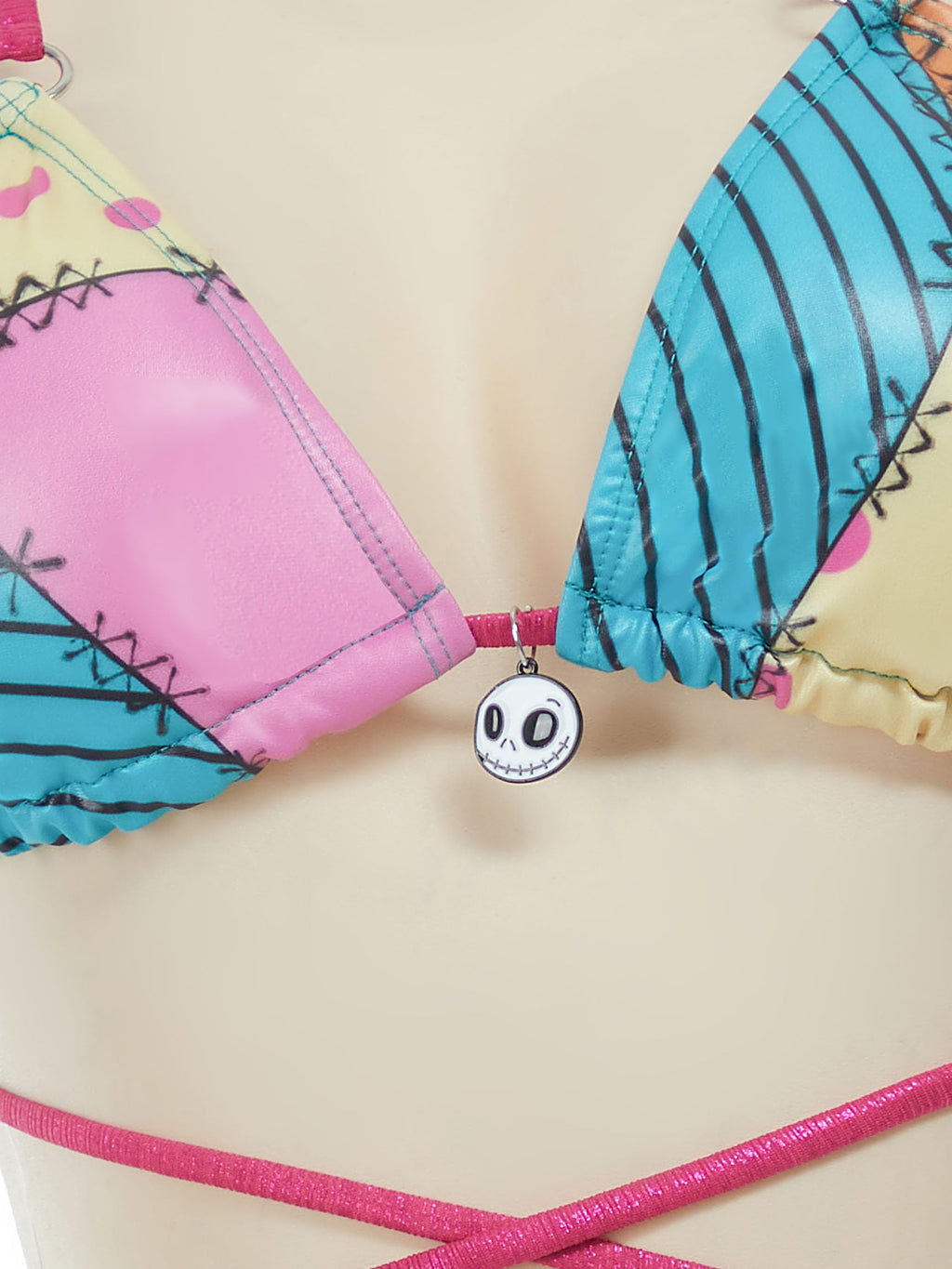 MEOWCOS Gothic Swimsuit for Women Goth Bikini Retro Cosplay Bath Swimwear with overskirt