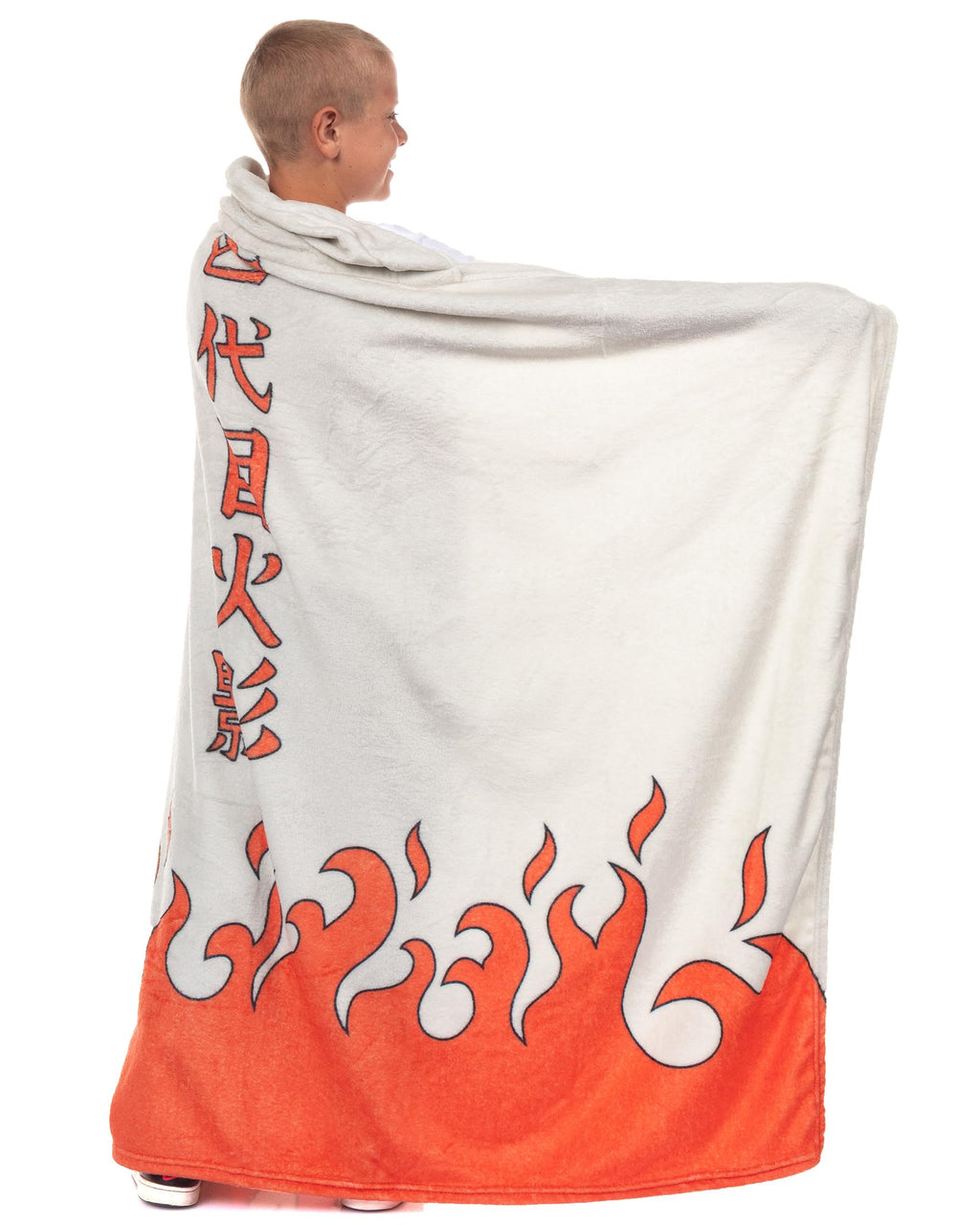 Seven Times Six Naruto Shippuden Will of Fire Hokage Cape Cloak Wearable Hooded Blanket 58" x 45"