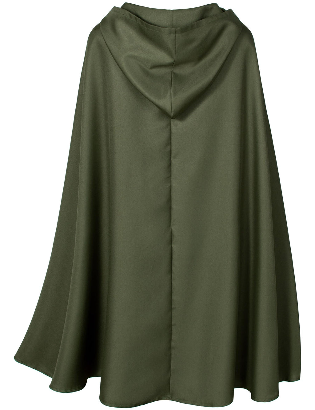 Yuriko Medieval Renaissance Cloak With Hood - Vintage Cape Cosplay Robe Halloween Costume (Green S)