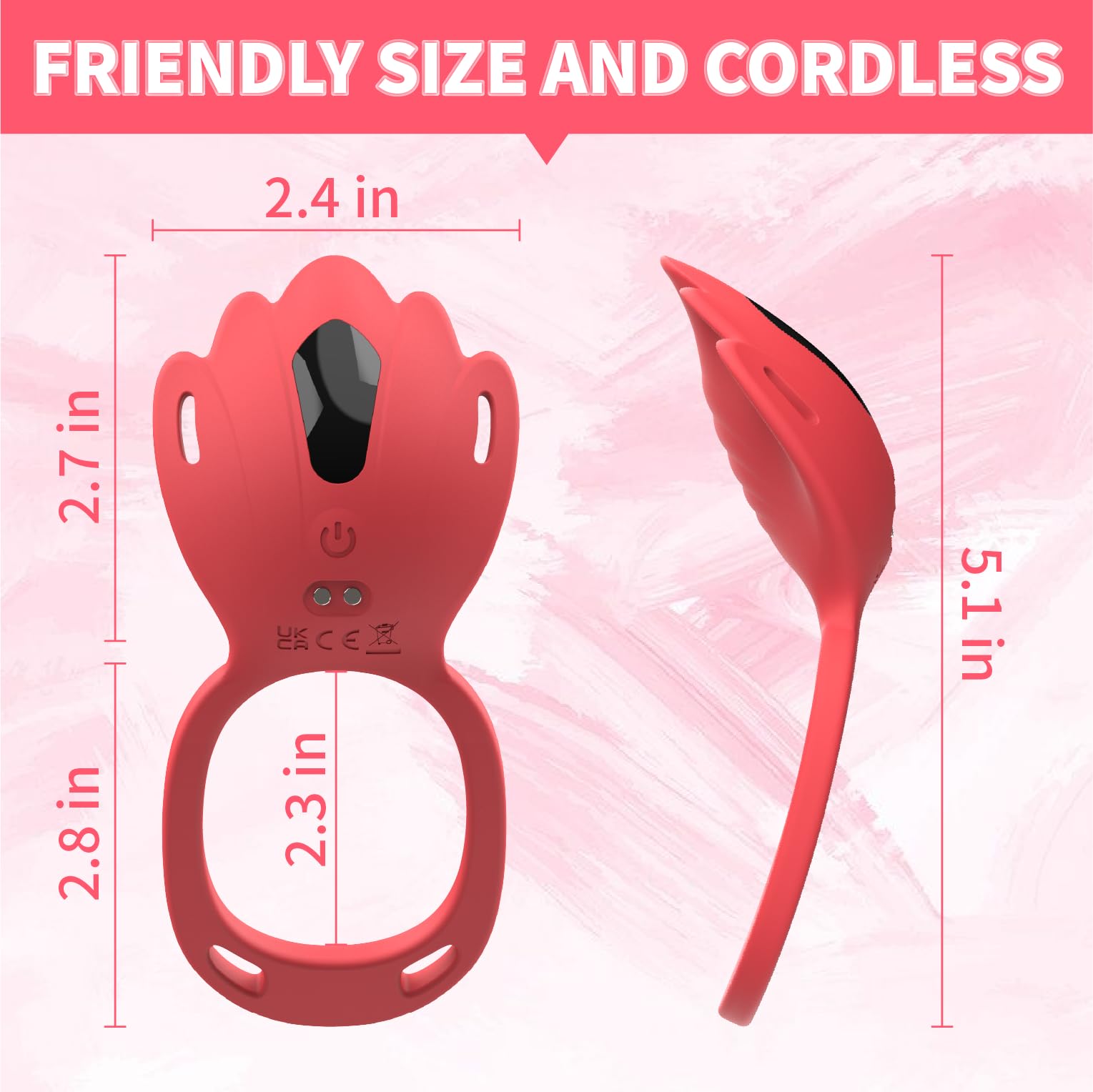 Adult Sex Toys Wearable Panty Vibrator,Female Sex Toy with 9 Vibration Modes,Vibrating Penis Ring Clitoral Stimulator,Couple Sex Toy with APP & Remote Control Vibrators for Women Men Sexual Pleasure