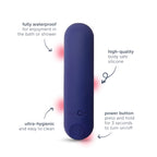 plusOne Bullet Vibrator for Women, Mini Vibrator Made of Body-Safe Silicone, Fully Waterproof, USB Rechargeable, Sex Toy Personal Massager with 10 Vibration Settings, Purple