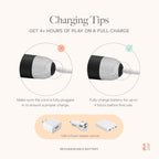 Ava Vibrator for Women – 4 Hour Battery Life | Water Resistant Body Safe Silicone | Clitoral Vibrators Sex Toy with 20 Patterns & 8 Speeds – Clit Stimulator Adult Sex Toys – Discreet Gift