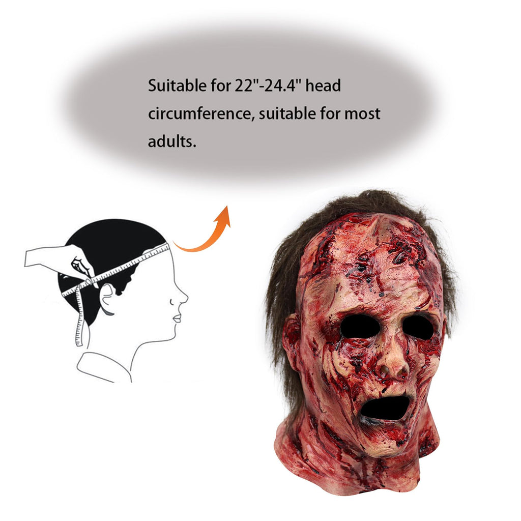 Stobbod Scary Mask Horror Bloody Halloween Masquerade Cosplay Creepy Party Accessories