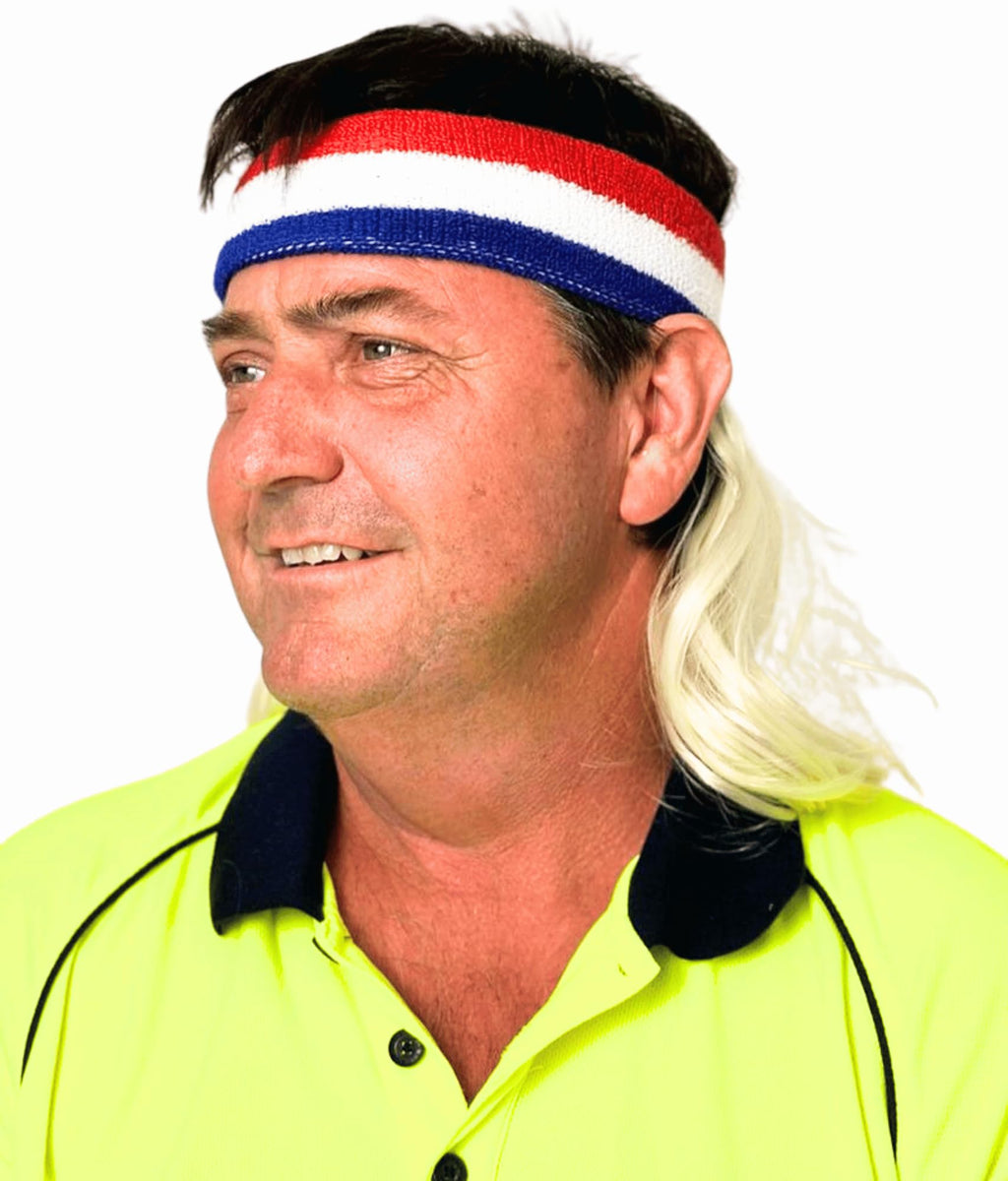 ALLAURA Compatible with Sonny Bono Wig – 60s 70s Men’s Short Brown Wig + Mustache for Hippie, Singer, TV Star, Cop, Detective Costumes – Liberty Duo, Limu & Doug, Uncle Rico, Retro Halloween Outfit