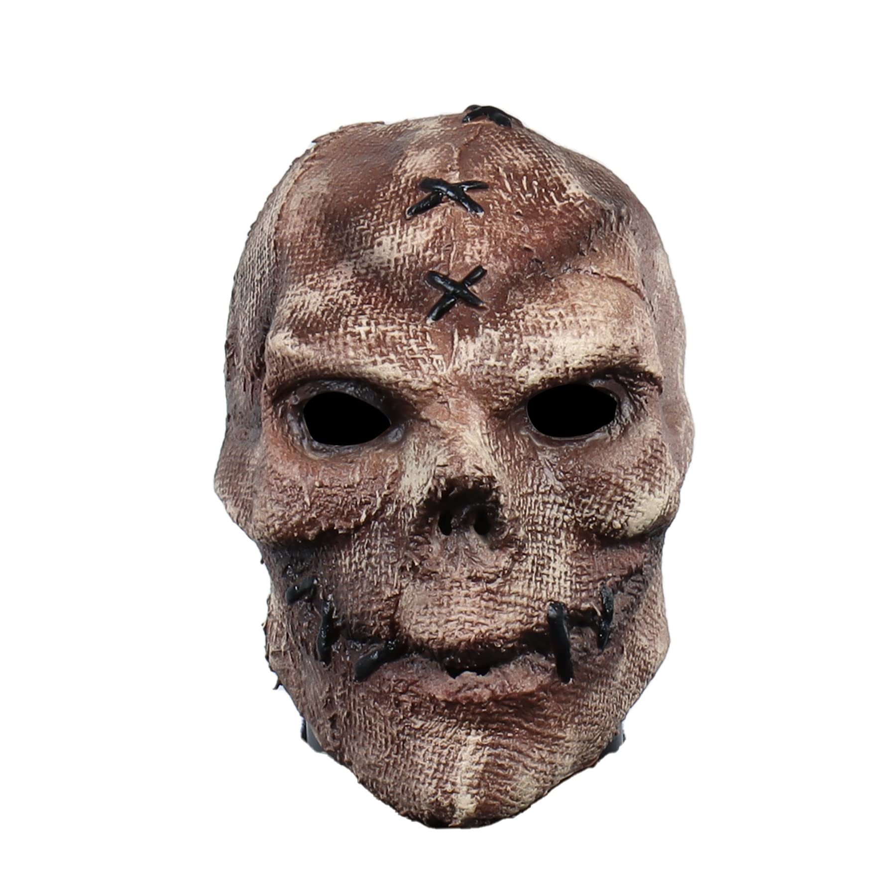 Vmonke Creepy Full Head Skull Mask Halloween Scary Latex Helmet for Cosplay Party Props