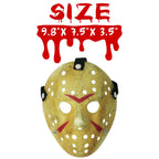 CASA CLAUSI Mask Cosplay Halloween Costume Mask Prop Horror Hockey Yellow