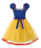 Uplus ME Light Up Princess Dress Up Clothes for Little Girls Toddler Kids Princess Costume Halloween Birthday Outfit (6-7Y/130)