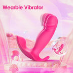 Wearable G Spot Dildo Vibrators Adult Sex Toys for Women or Men, App Remote Control Panty Mini Vibrator with 10 Quickly Wiggling & Vibrating Modes Panties Quite Rose Toy Sex Machine