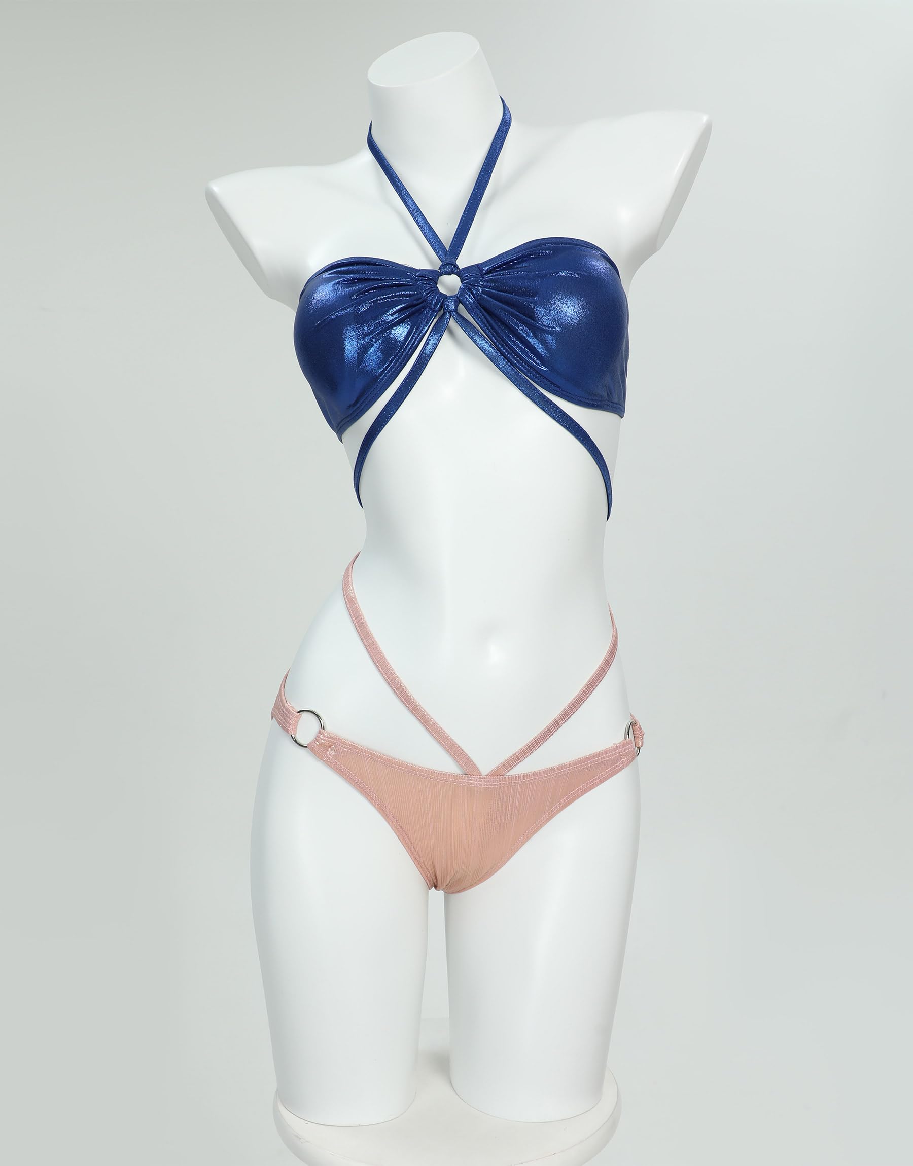 haikyuu Women Cosplay Swimsuit With Wrap Skirt Anime Two Piece Bathing Suit Halter Rave Swimwear