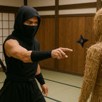 OOHGLITZ 11-Piece Anime Ninja Cosplay Kit, Ninja Kunai (10.2"+5.1"), Shuriken Ninja Stars (3.5") Set with Pouch for Anime Fans, Ninja& Martial Arts Props Black