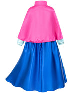 Princess Costumes Birthday Party Dress Up for Little Girls/Long Sleeve with Cape