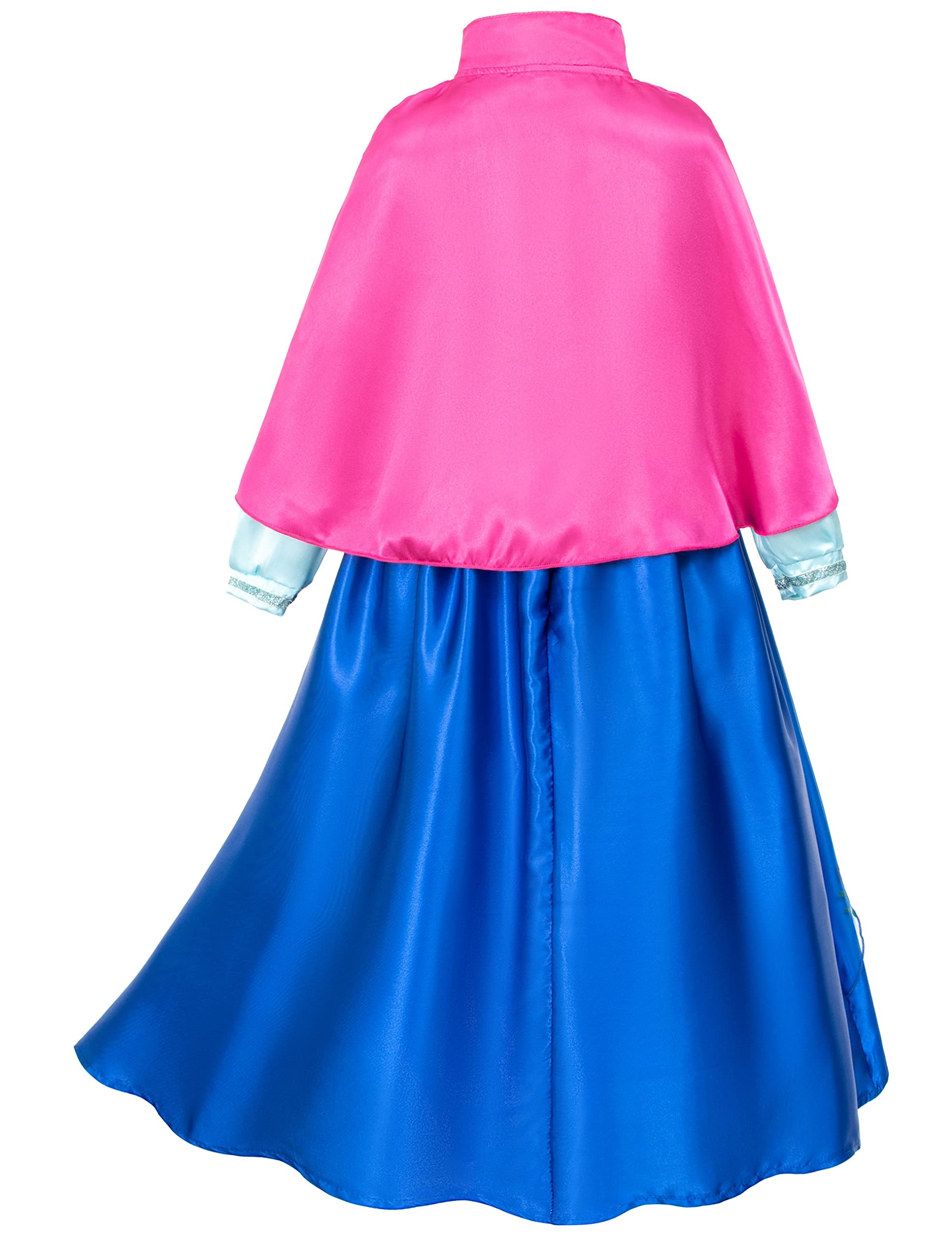 Princess Costumes Birthday Party Dress Up for Little Girls/Long Sleeve with Cape
