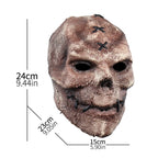 Vmonke Creepy Full Head Skull Mask Halloween Scary Latex Helmet for Cosplay Party Props
