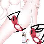 Adult Sex Toys Wearable Panty Vibrator,Female Sex Toy with 9 Vibration Modes,Vibrating Penis Ring Clitoral Stimulator,Couple Sex Toy with APP & Remote Control Vibrators for Women Men Sexual Pleasure