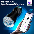 AI Interactive Sucking Male Masturbators - 7 Vibration & Suction Hands Free Pocket Pussy Male Stroker with 3D Realistic Textured, Blowjob Toy Penis Pump Adult Male Sex Toys for Men Erotic Massage Kits