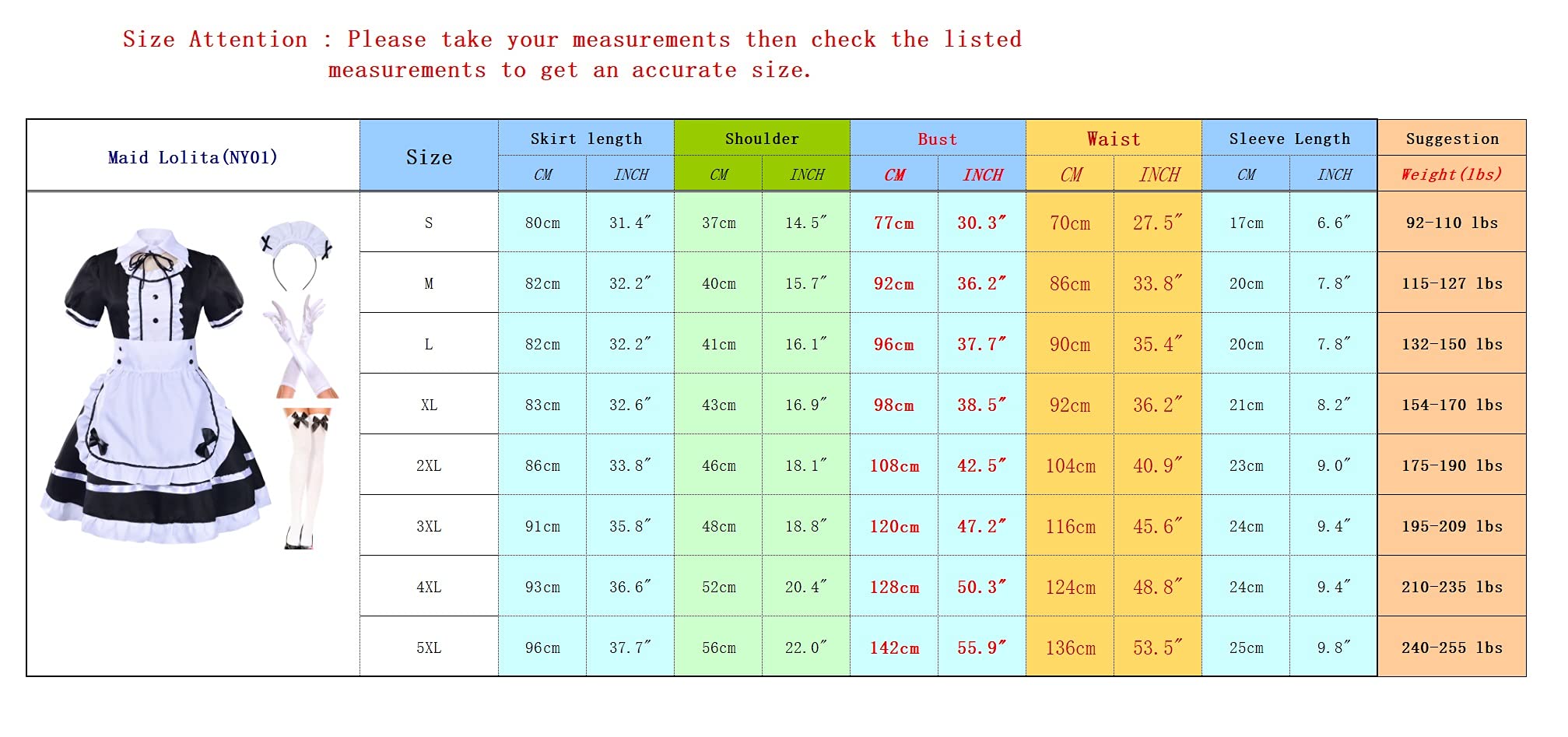 Japanese Anime Sissy Maid Dress Cosplay Sweet Classic Fancy Apron Socks Gloves Faux Fur Cat Furry Headwear Set Pink(S)