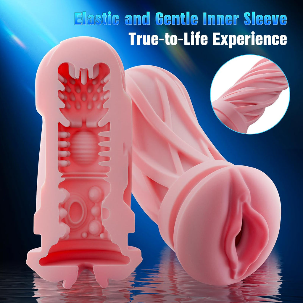 EINSEO Male Masturbator Sex Toys for Men - AI & APP Control Thrusting Male Stroker with 360° Heating, 5-Speed Smooth Motion Adult Mens Sex Toy, Silent Brushless Motor, Pocket Pussy Sleeve Massage Kits