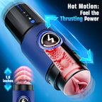EINSEO Male Masturbator Sex Toys for Men - AI & APP Control Thrusting Male Stroker with 360° Heating, 5-Speed Smooth Motion Adult Mens Sex Toy, Silent Brushless Motor, Pocket Pussy Sleeve Massage Kits