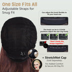 ALLAURA Compatible with Sonny Bono Wig – 60s 70s Men’s Short Brown Wig + Mustache for Hippie, Singer, TV Star, Cop, Detective Costumes – Liberty Duo, Limu & Doug, Uncle Rico, Retro Halloween Outfit