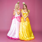 Leg Avenue Womens 2 Pc Classic Pink Princess Costume with Satin Gown, Crown Headband, MEDIUM, Pink