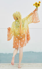 haikyuu Womens Cover up Swimsuit Anime Style Bathing Suit Japanese Cartoon Swimwear (Yellow, X-Large, x_l)