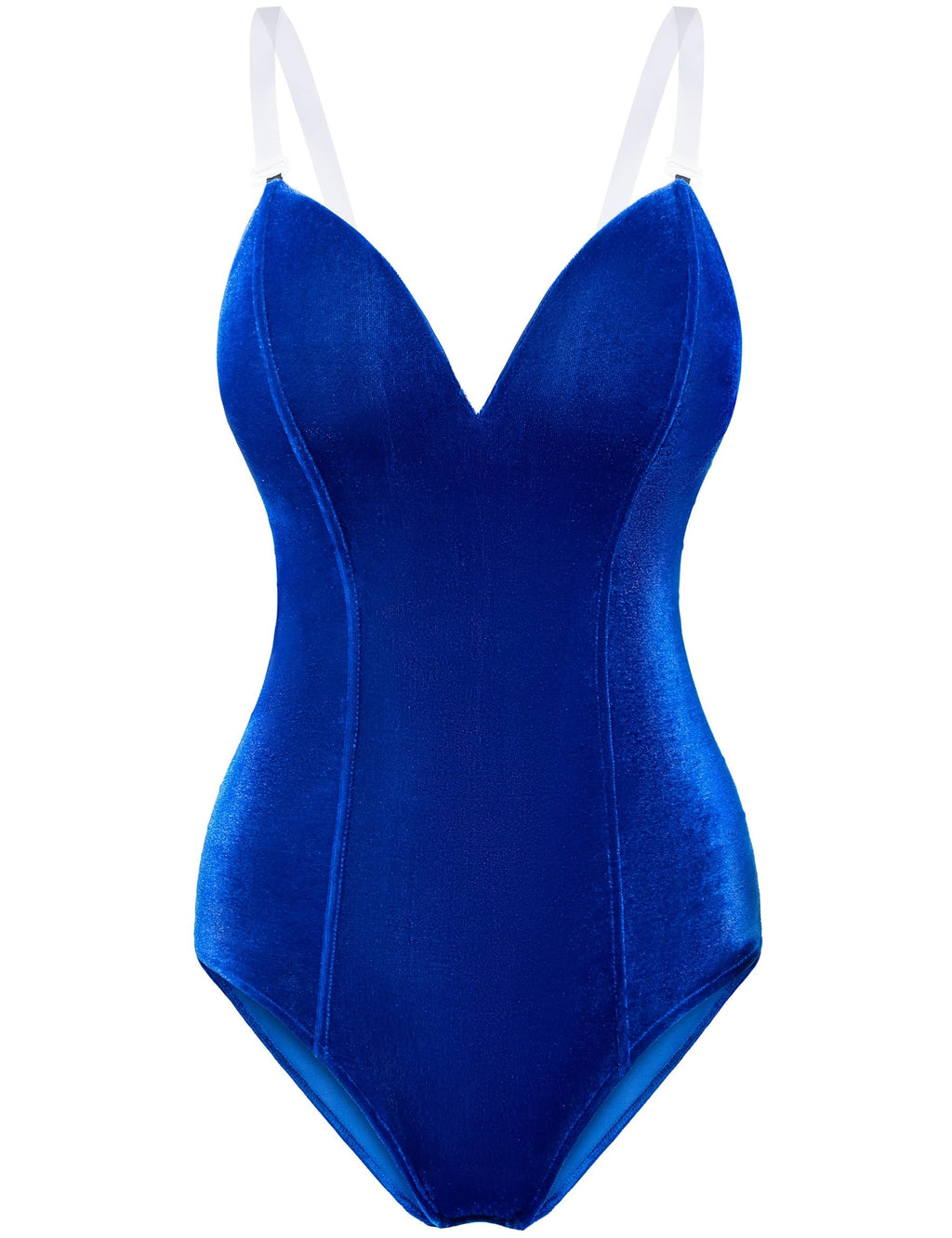 Women Velvet Bunny Costume Bunny Girl Suit Costume Senpai Cosplay One Piece Bodysuit Stockings Set(Blue S)