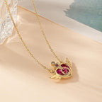 POYAMUSE Anime Guardian Star Pendant Necklace for Women Tsukino Usagi Cosplay Jewelry-heart