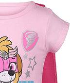 Paw Patrol Skye Toddler Girls Cosplay T-Shirt Tulle Tutu Cape and Mask 4 Piece Outfit Set 5T