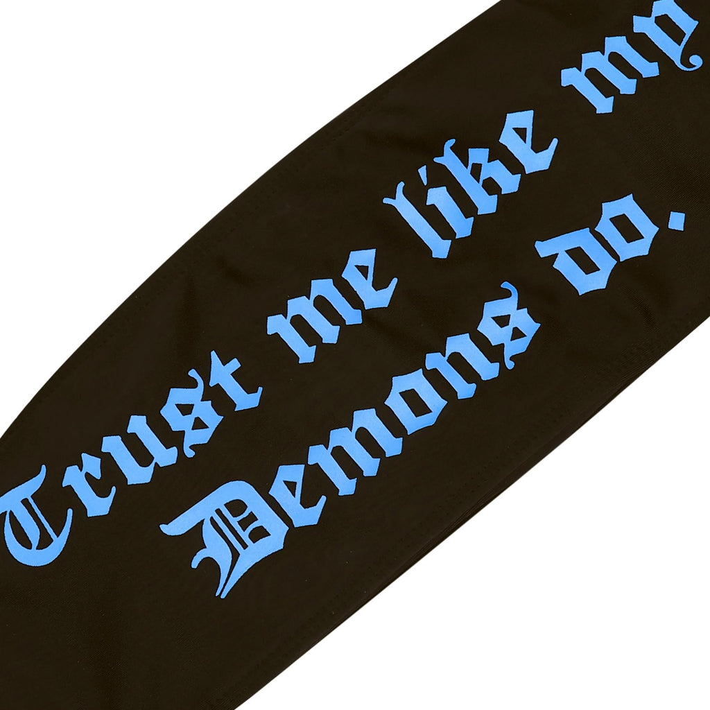 ZGMYC Women's Letter Skull Print Goth Swimsuit 2 Piece Sexy Strapless Bandeau Bikini High Waist Bathing Suit Festival Outfit