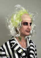 ALLAURA Compatible with Sonny Bono Wig – 60s 70s Men’s Short Brown Wig + Mustache for Hippie, Singer, TV Star, Cop, Detective Costumes – Liberty Duo, Limu & Doug, Uncle Rico, Retro Halloween Outfit