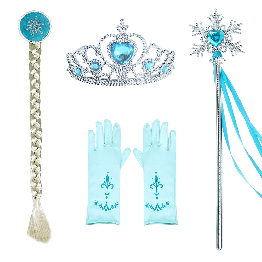 Luxury Princess Dress Costumes with Shining Long Cape Girls Birthday Party