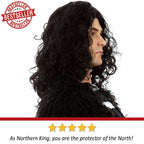 ALLAURA Compatible with Sonny Bono Wig – 60s 70s Men’s Short Brown Wig + Mustache for Hippie, Singer, TV Star, Cop, Detective Costumes – Liberty Duo, Limu & Doug, Uncle Rico, Retro Halloween Outfit