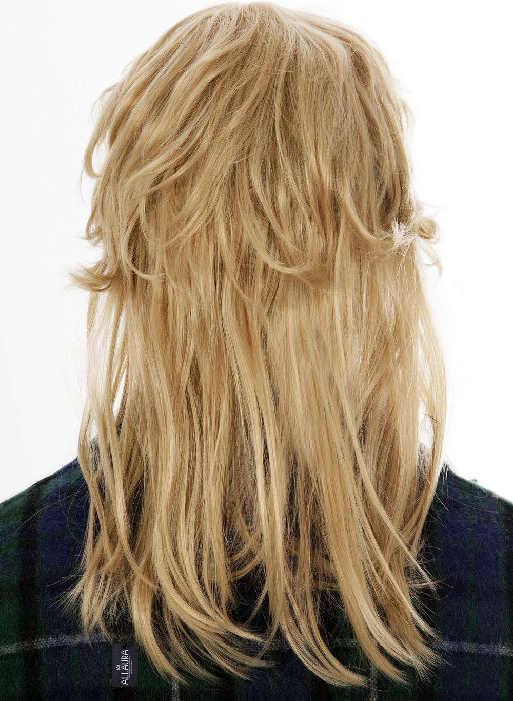 ALLAURA Compatible with Sonny Bono Wig – 60s 70s Men’s Short Brown Wig + Mustache for Hippie, Singer, TV Star, Cop, Detective Costumes – Liberty Duo, Limu & Doug, Uncle Rico, Retro Halloween Outfit