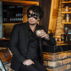 HOTTERCOS Black Eye Mask Superhero Masquerade Masks Halloween Costume Accessories For Party Cosplay