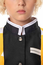 Seaehey Kids Agatsuma Zenitsu Cosplay Kimono Outfit Japanese Suits Halloween Costume,Small