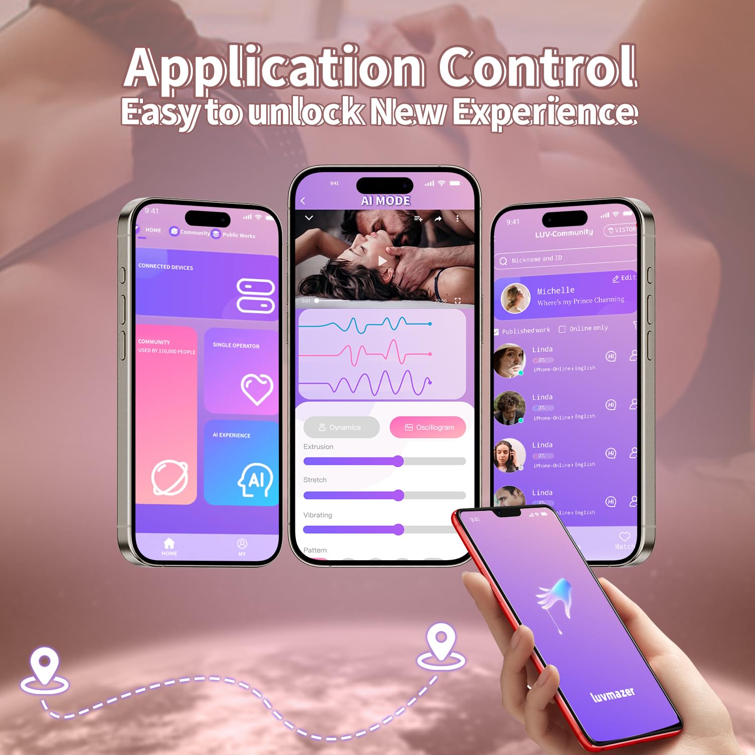 Thrusting Dildo Vibrator Sex Toys for Women Realistic Dildos 6in1 Penis with Suction Cup 9 Vibrations & 3 Thrusting Swing, Heating Modes Anal Dildo with Remote Control Couple Adult Sex Toys & Games