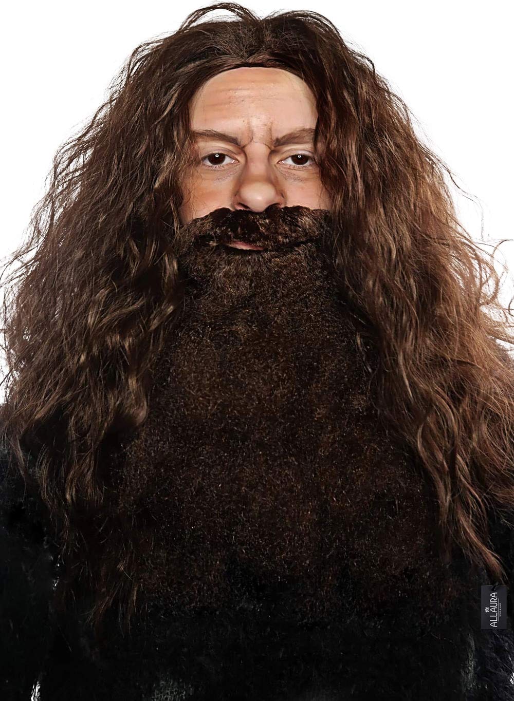 Brown Hagrid Wig + Beard Set