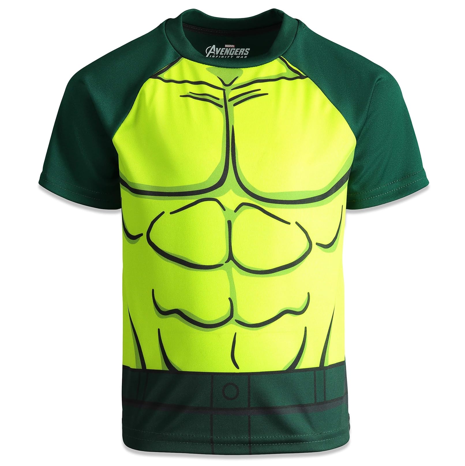 Marvel Avengers Big Boys 4 Pack Cosplay Athletic T-Shirts Black Panther, Hulk, Captain America & Spiderman 10