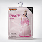 Spooktacular Creations Pink Princess Costume Women, Halloween Fairy Tale Princess Dress Fancy Ball Gown Evening Long Dresses Adult With Crown Gloves for Birthday Cosplay Parties-L