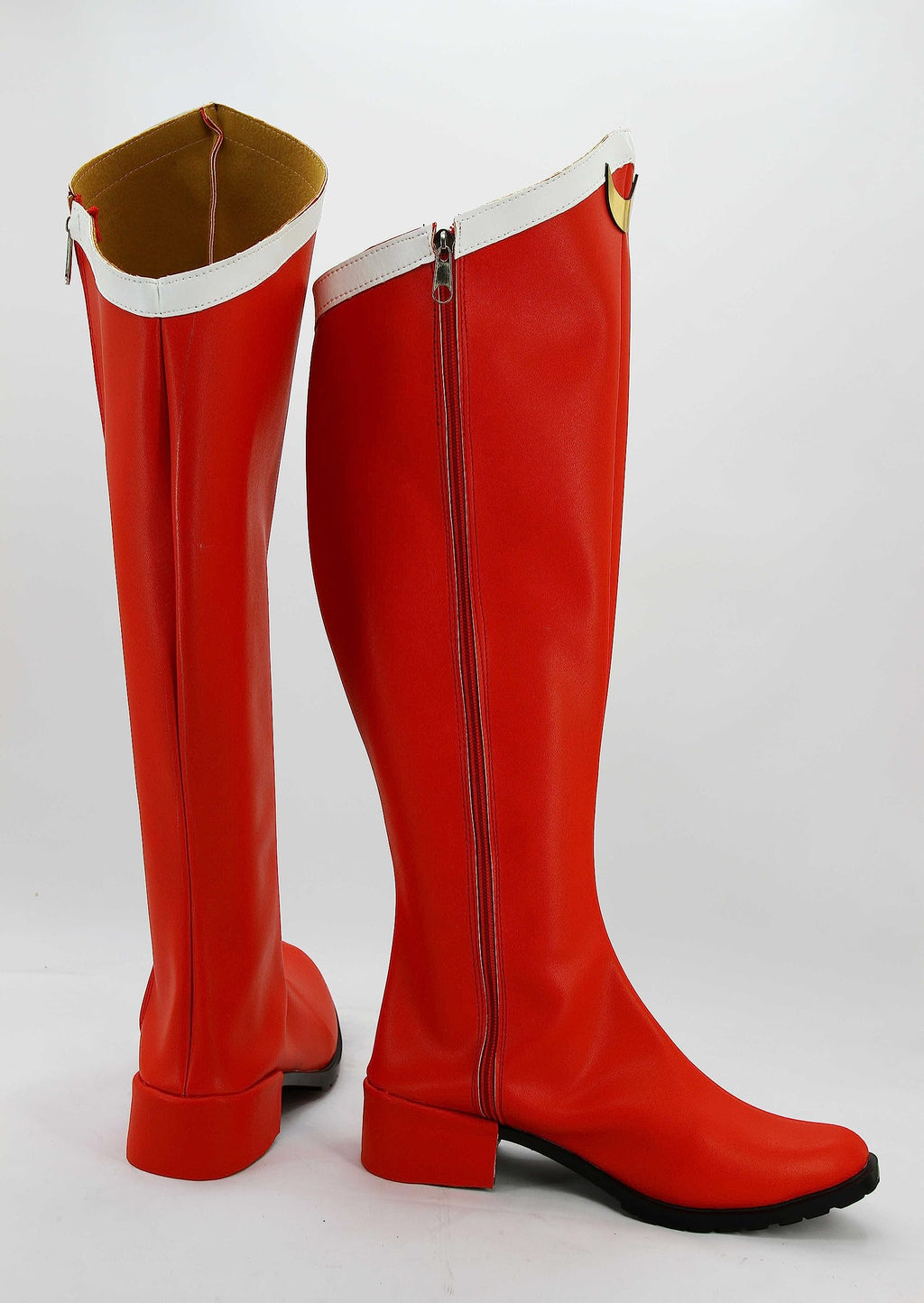 Wolancy Boots Cosplay Red Boots Shoes Halloween Outfit for Adult Women