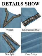 Gafeng Mens Medieval Costume Renaissance Pirate Halloween Viking Tunic Knight Cosplay Warrior LARP Shirts