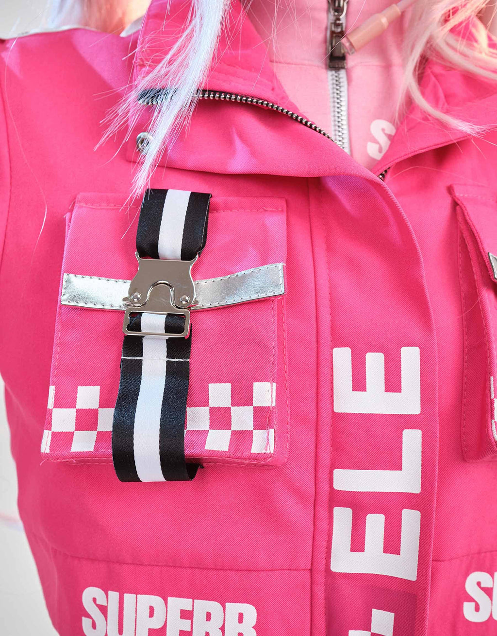 haikyuu Women Cosplay Swimsuit with Jacket Anime One Piece Swimsuit Cutout Bathing Suit Tummy Control Swimwear (as1, Alpha, m, Regular, Regular, Standard, Pink)