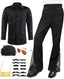 6 Pcs Mens 70s Disco Outfits Retro Halloween Couples Costume with Bell Bottom Pants