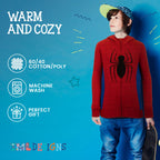 Marvel Super Heroes Hero Boys Zip-Up Fashion Hoodie Sweatshirt for Kids (Red, 10/12)