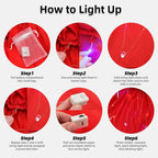 Uplus ME Light Up Princess Dress Up Clothes for Little Girls Toddler Kids Princess Costume Halloween Birthday Outfit (6-7Y/130)