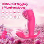 Wearable G Spot Dildo Vibrators Adult Sex Toys for Women or Men, App Remote Control Panty Mini Vibrator with 10 Quickly Wiggling & Vibrating Modes Panties Quite Rose Toy Sex Machine