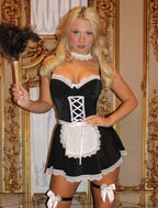 Avidlove Sexy Maid Lingerie for Women Maid Costume French Maid Outfit Lingerie Dress Sets Black S